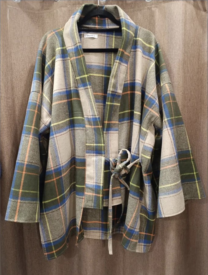 Plaid kimono from the MAdAME KI kimonos collection