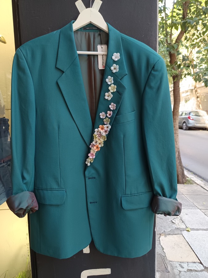 Teal Blazer from the MAdAME KI collection