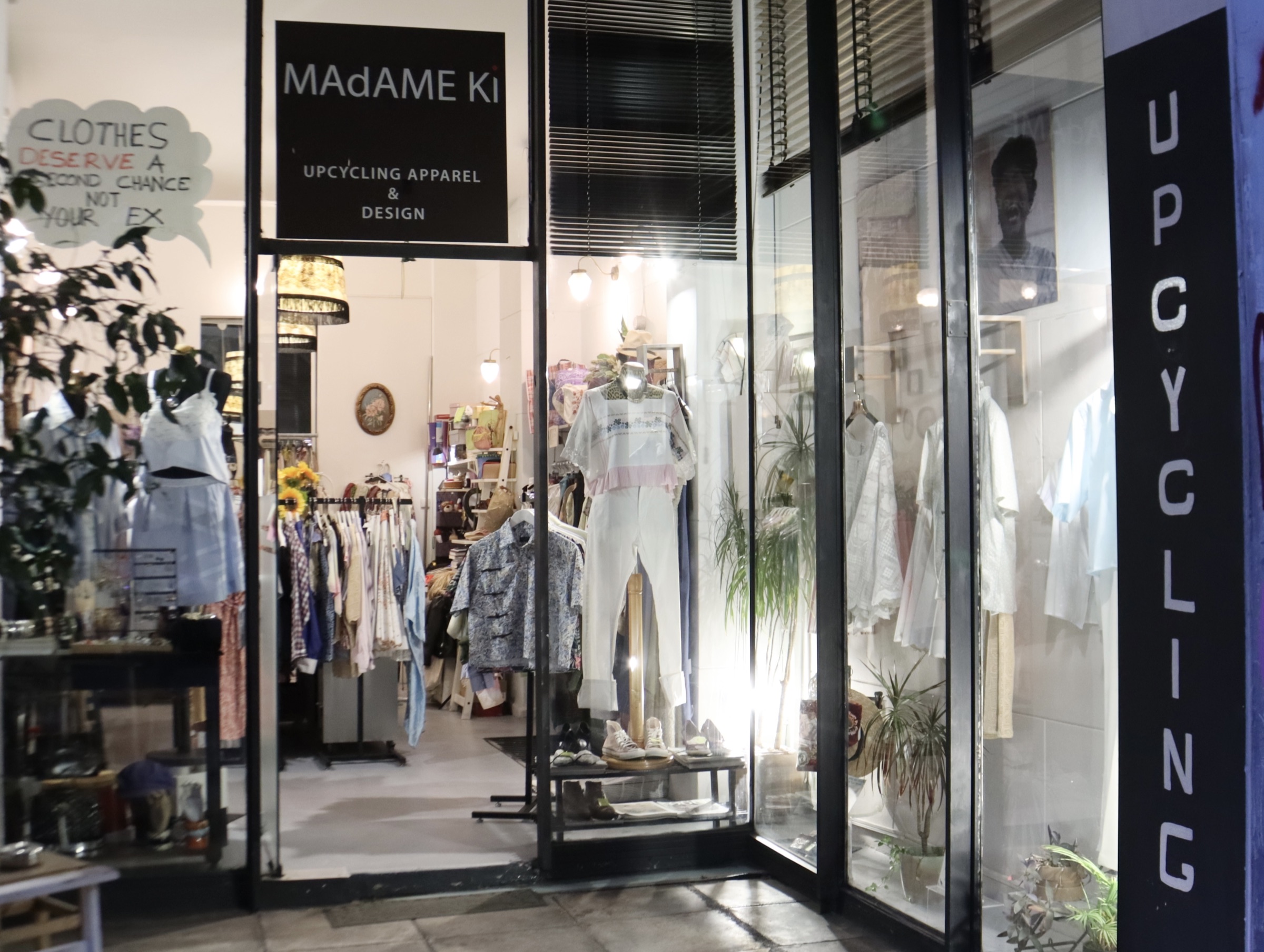 Exterior of the MAdAME KI shop in Kypseli